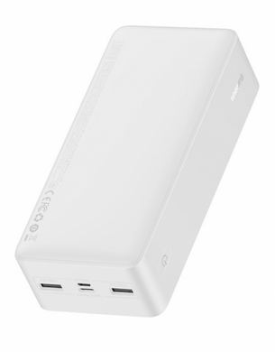 Внешний аккумулятор Power Bank Baseus Bipow Quick Charge 30000mAh 15W (PPDML-K01) White, Белый