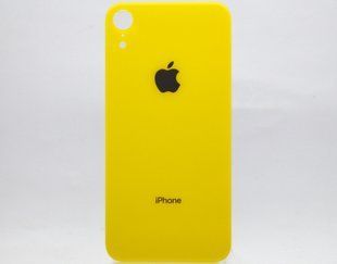 Задня кришка Apple iPhone XR Yellow HC (з великим отвором під камеру)
