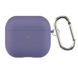 Чехол накладка Silicone Case with microfiber для Apple Airpods 4 Lavender Gray