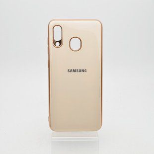 Чохол глянцевий з логотипом Glossy Silicon Case для Samsung A205/A305 Galaxy A20/A30 Gold