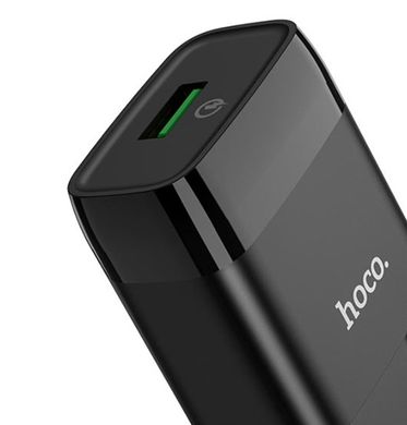 Сетевое зарядное устройство Hoco C72Q Glorious QC3.0 1USB Black
