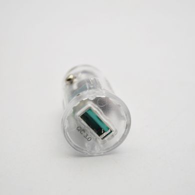 Автомобільна зарядка ANSTY CAR-013-T (1 USB 18W) with Type-C cable White