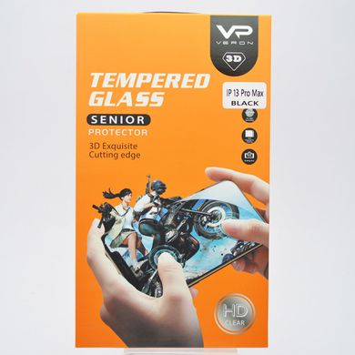 Захисне скло Veron 3D Tempered Glass Senior Protector для iPhone 13 Pro Max 6.7'' (Black)