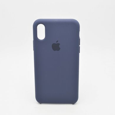 Чохол накладка Silicon Case для iPhone X/iPhone XS 5.8" Midnight Blue (08) Copy