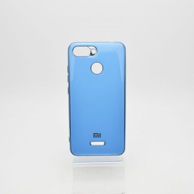 Чохол глянцевий з логотипом Glossy Silicon Case для Xiaomi Redmi 6 Blue
