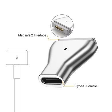 Адаптер живлення для Apple MacBook Type-C to MagSafe 2 White