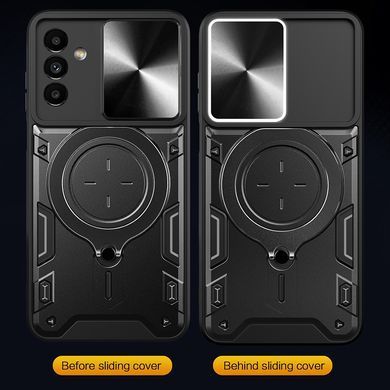 Противоударный чехол накладка Armor Case Stand Case для Samsung A15 4G Galaxy A155 Black
