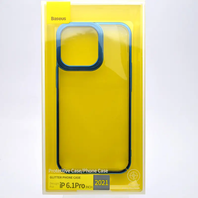 Чохол накладка Baseus Glitter Series Case для iPhone 13 Pro Blue Синій