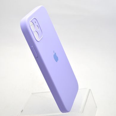 Чохол силіконовий з квадратними бортами Silicon case Full Square для iPhone 11 Lilac/Бузковий