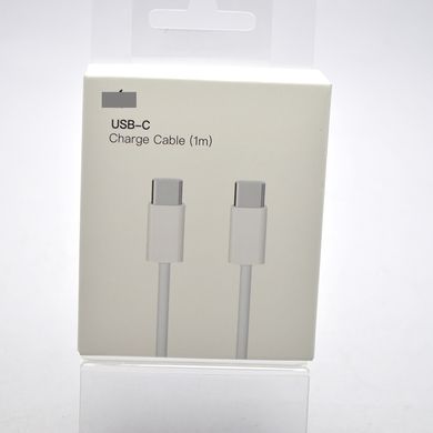 Кабель USB Type-C to Type-C 1m White HC