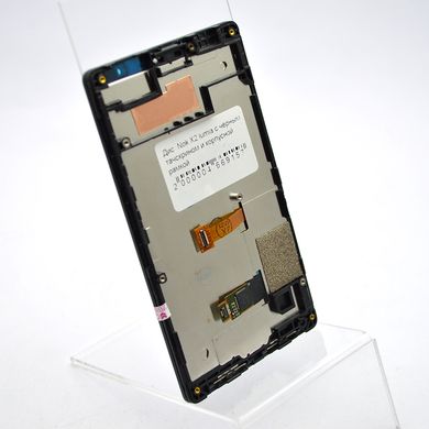 Дисплей (екран) LCD Nokia X2 Dual Sim з тачскріном та рамкою Black Original