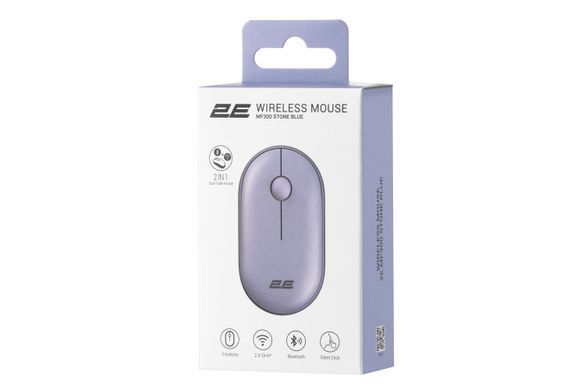 Бездротова мишка 2E MF300 (2E-MF300WBK) Silent Wireless/Bluetooth (Синій)