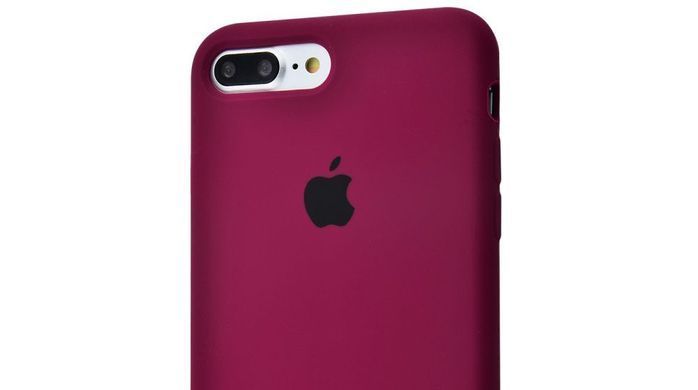 Чехол накладка Silicon Case Full Cover для Apple iPhone 7 Plus/8 Plus Marsala (Винный)