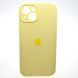 Силиконовый чехол накладка Silicon Case Full Camera для iPhone 13 Milk Yellow