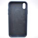 Чехол накладка Silicon Case Full Cover для iPhone Xr Dark Blue