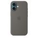 Чехол накладка Silicon Case с MagSafe Splash Screen для Apple iPhone 16 Stone Grey (Серый)