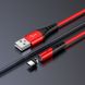 Кабель магнітний Hoco X60 Magnetic Silicon USB-microUSB Red/Червоний