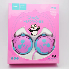 Навушники дитячі Hoco W31 Children headphones Panda Rose-Red