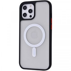 Чехол накладка Matte Color Case TPU with MagSafe для iPhone 12 Pro Max Black