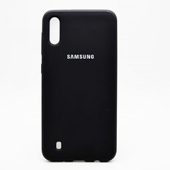 Матовый чехол New Silicon Cover для Samsung A105 Galaxy A10/M105 Galaxy M10 (2019) Black Copy