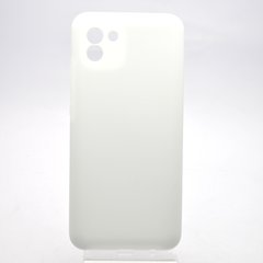 Чехол накладка Silicon Case Full Camera для Samsung A035 Galaxy A03 White