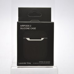 Чехол накладка Silicon Case Slim для Apple Airpods 1/2 Grey/Серый
