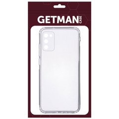Силиконовый прозрачный чехол накладка TPU Getman для Samsung A037 Galaxy A03s Transparent/Прозрачный