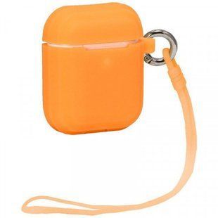 Чехол светящийся для AirPods Luminescent Light Orange (Yellow in the night)
