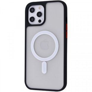 Чохол накладка Matte Color Case TPU with MagSafe для iPhone 12 Pro Max Black