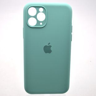 Силіконовий чохол накладка Silicon Case Full Camera для iPhone 11 Pro Max Ice Aquamarine