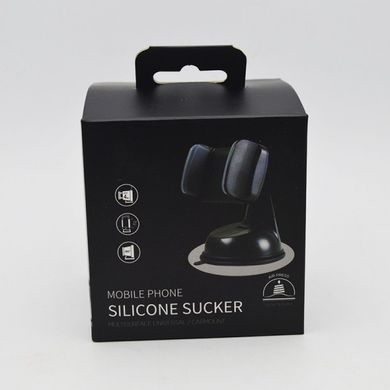 Автомобільний тримач на присосці Silicon Sucker Black