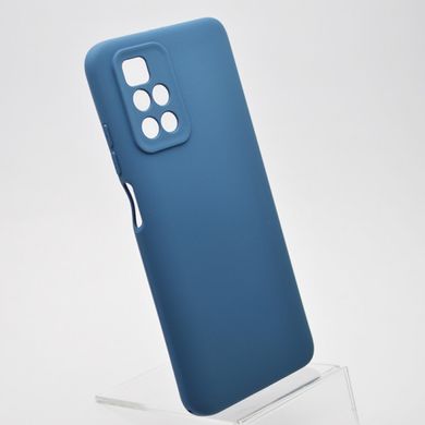 Чехол накладка Silicon Case Full Protective для Xiaomi Redmi 10 Dark Blue