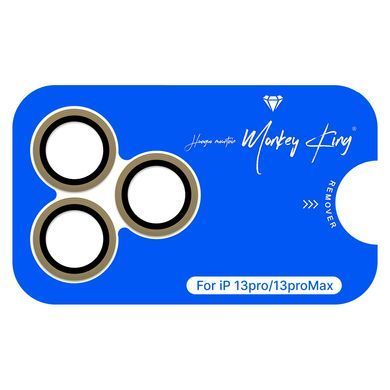 Захисне скло на камеру Monkey King Sapphire Camera Lens для iPhone 13 Pro/13 Pro Max Gold