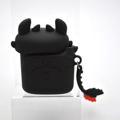 Чехол Emoji series для AirPods 1/2 Black Dragon