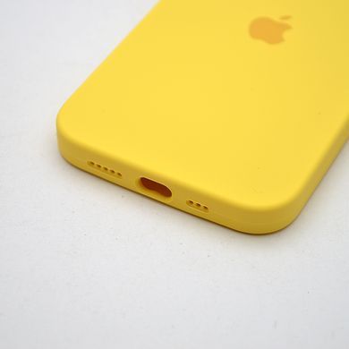 Силиконовый чехол накладка Silicon Case Full Camera для iPhone 15 Yellow