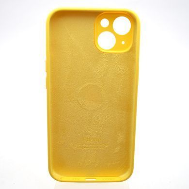 Силиконовый чехол накладка Silicon Case Full Camera для iPhone 15 Yellow