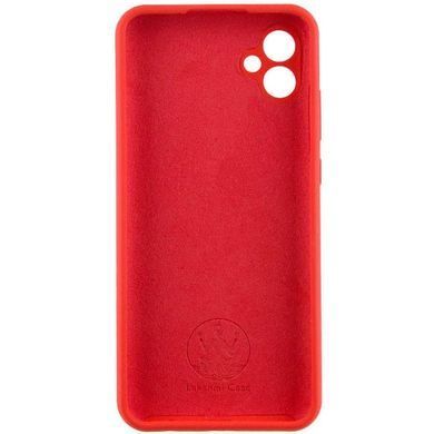 Чохол накладка Silicon Case Full Camera для Samsung A05 Galaxy A055 Red