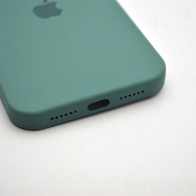 Чохол силіконовий з квадратними бортами Silicon case Full Square для iPhone 11 Pine Green