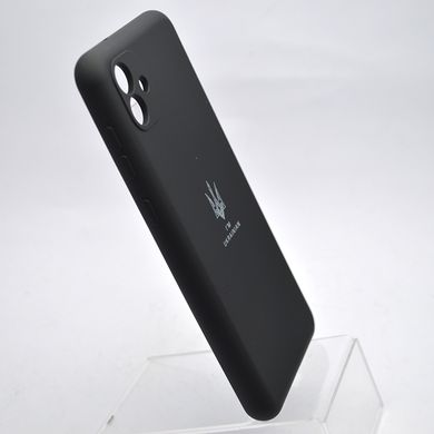 Чехол с патриотическим принтом Silicone Case Print Тризуб для Samsung A045 Galaxy A04 Black/Черный