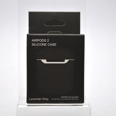 Чохол накладка Silicon Case Slim для AirPods 1/2 Grey/Сірий