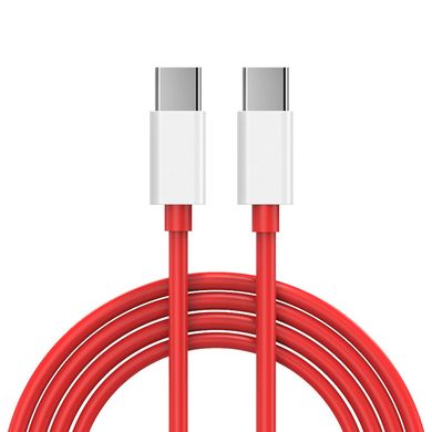 Кабель USB Warp Type-C To Type-C Cable Red 0,35 м 60W (тех.пакет) HC, Красный