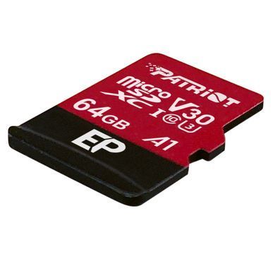 Карта пам'яті Patriot MicroSDXC 64GB UHS-I A1 V30 (Class 10) EP Series +SD adapter