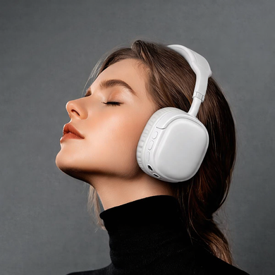 Навушники Великі Безпровідні (Bluetooth) Hoco W52 Milky White