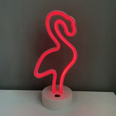 Нічний світильник (нічник) Neon Lamp Flamingo Red