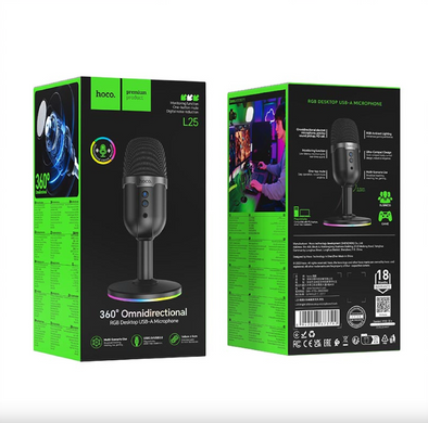 Мікрофон для ПК Hoco L25 USB Black