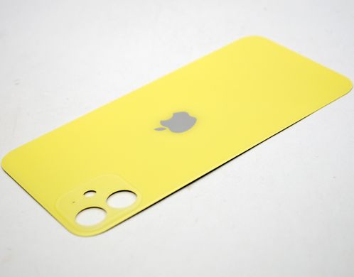 Задня кришка Apple iPhone 11 Yellow Original (з великим отвором під камеру)