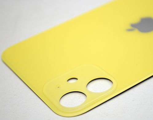 Задня кришка Apple iPhone 11 Yellow Original (з великим отвором під камеру)