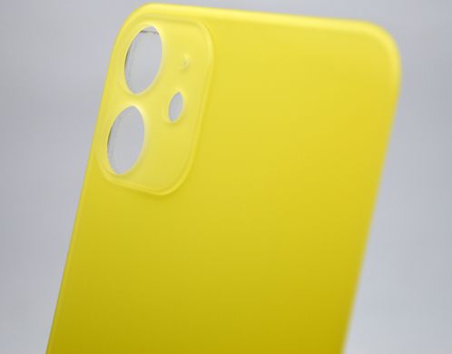 Задня кришка Apple iPhone 11 Yellow Original (з великим отвором під камеру)