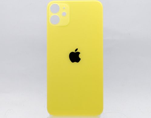 Задня кришка Apple iPhone 11 Yellow Original (з великим отвором під камеру)