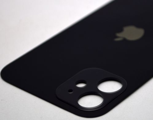Задня кришка Apple iPhone 12 Black HC (з великим отвором під камеру)